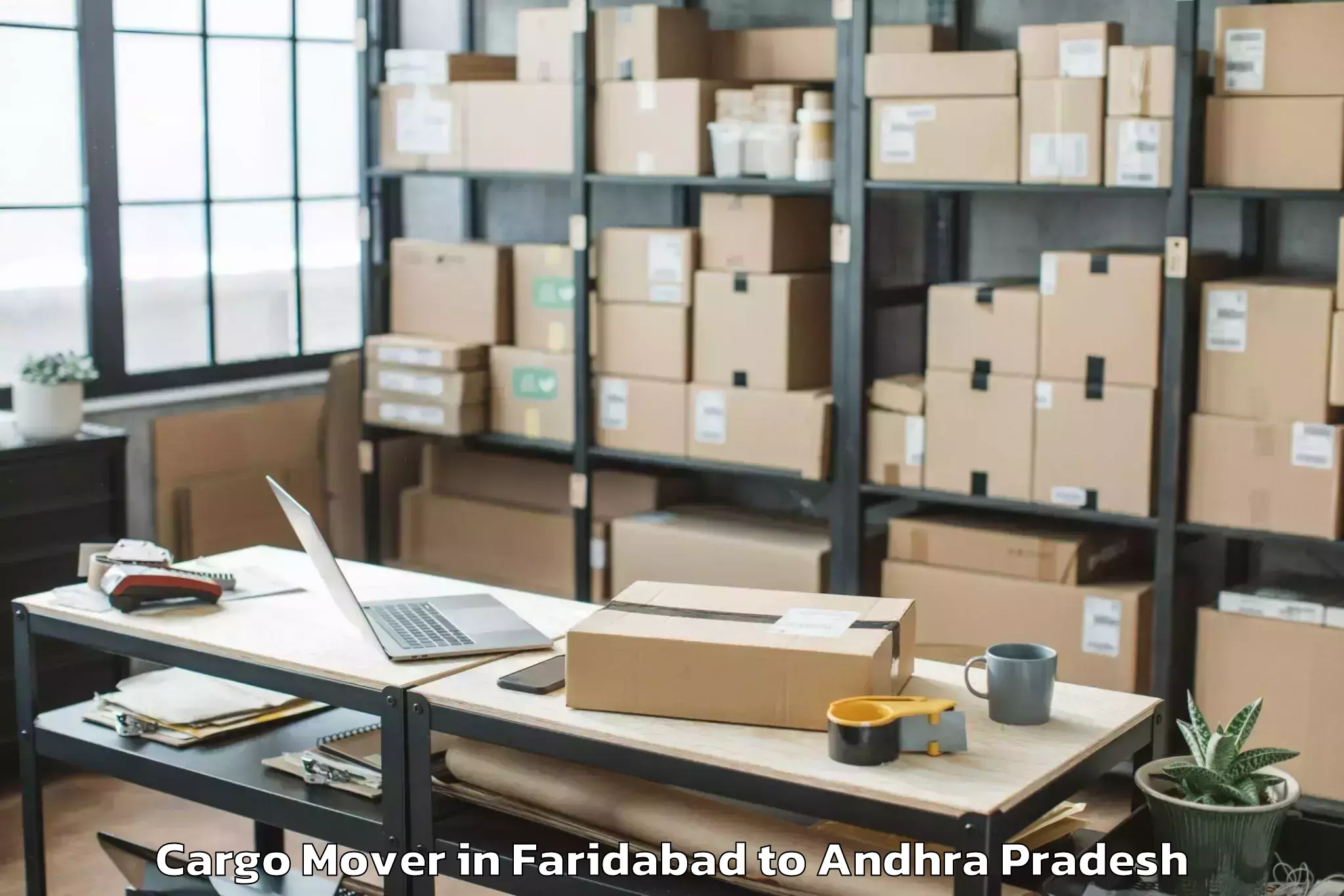 Leading Faridabad to Kalidindi Cargo Mover Provider